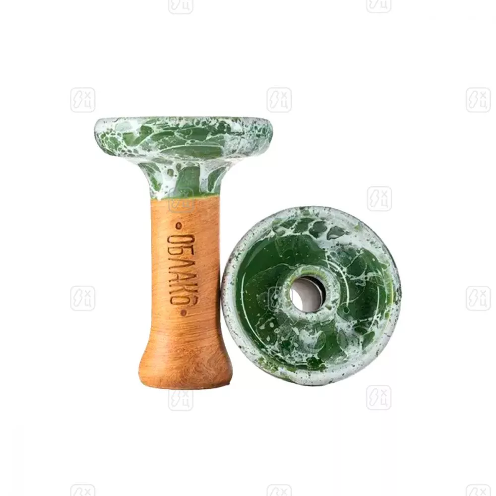 Чаша_Облако_Phunnel_M_Glaze_темно_зеленый_белый_мрамор_100