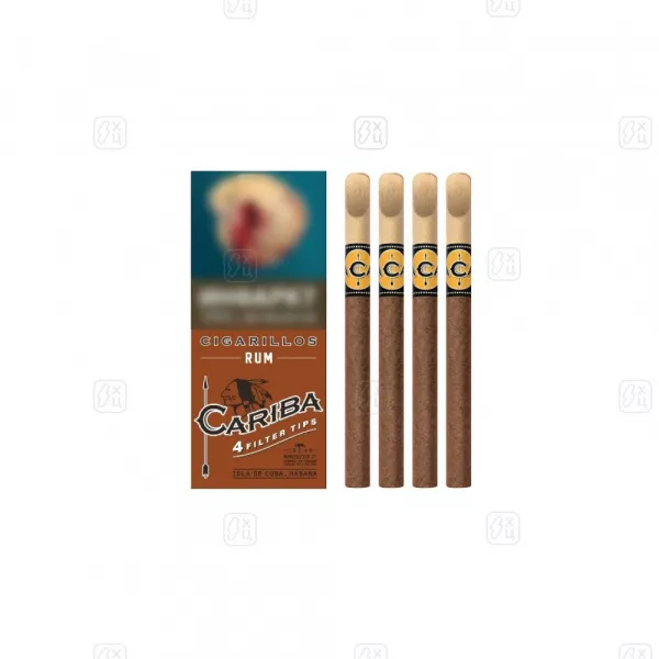 135_Сигариллы_c_деревянным_мундштуком_CARIBA_Rum_пачка_4шт_