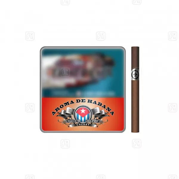 10_Сигариллы_c_фильтром_Aroma_de_Habana_Cherry_портсигар_10шт_